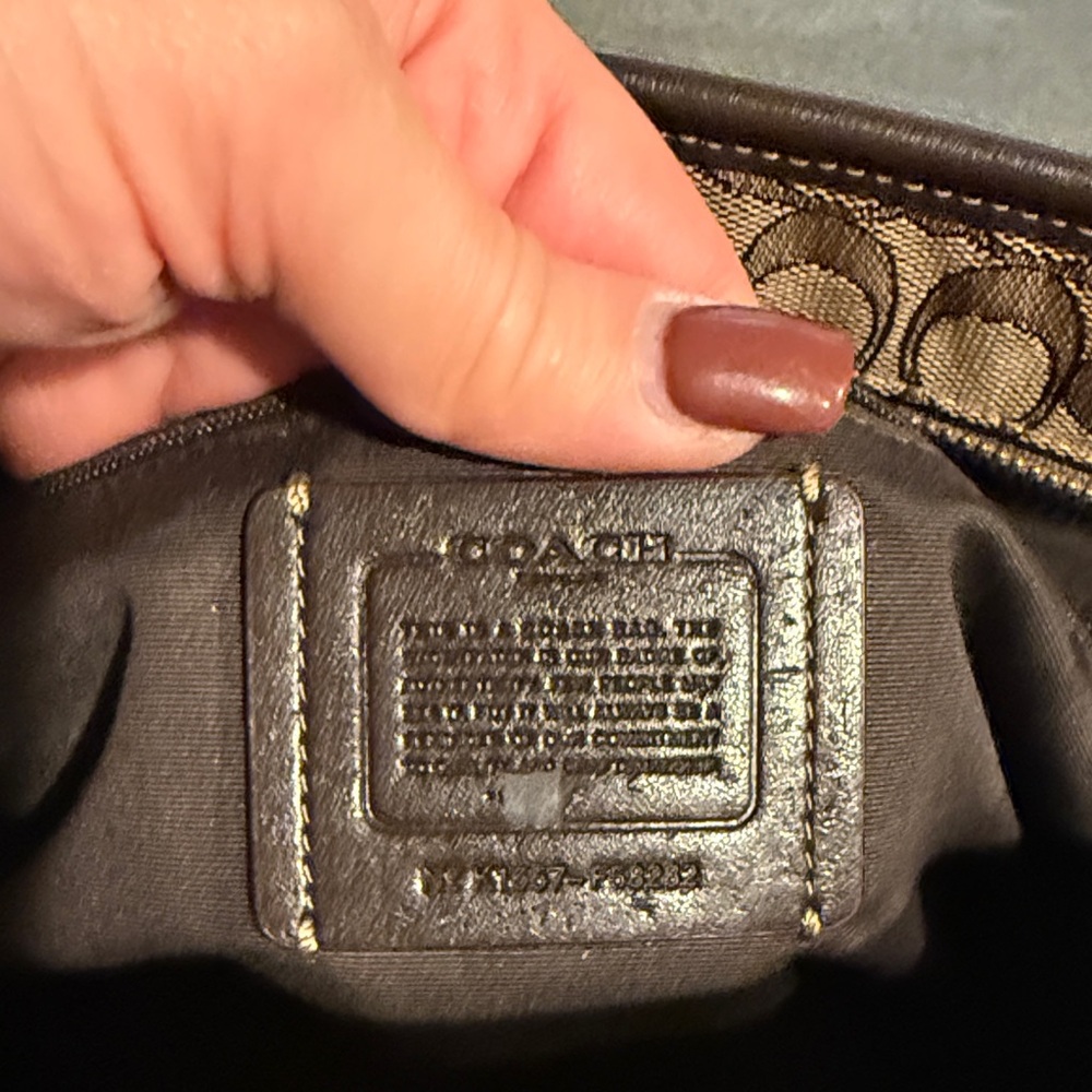 Coach Brown Signature Tote Bag - Picture 7 of 10